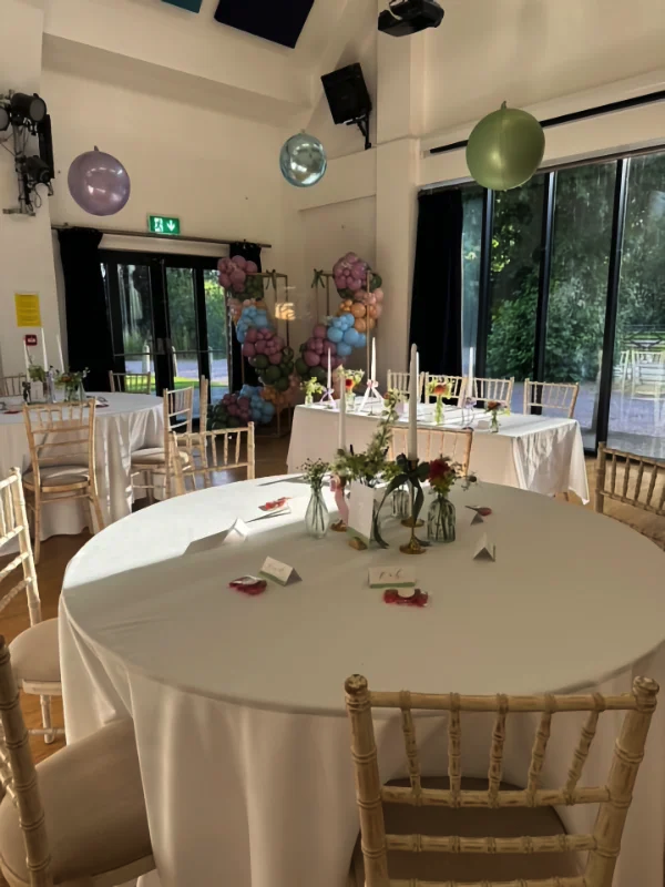 Wedding Table with balloons