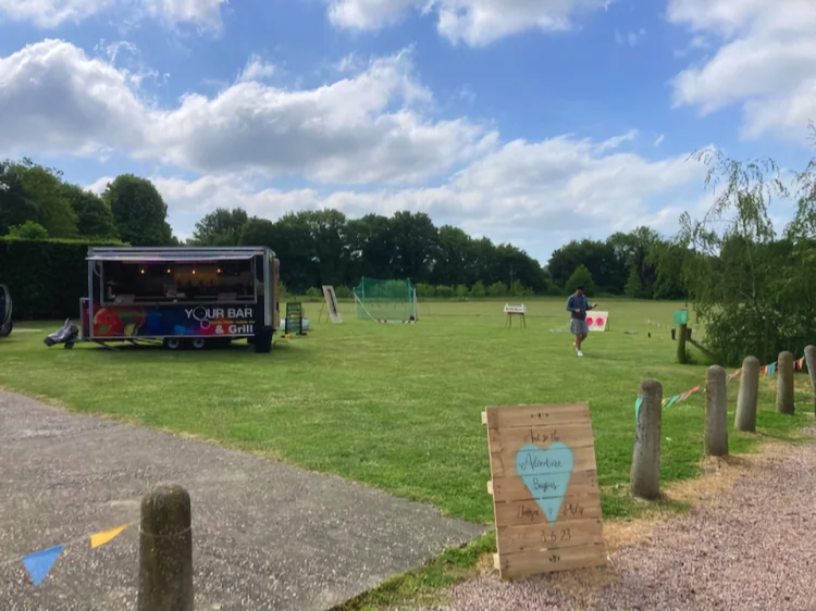 Field being prepared for event