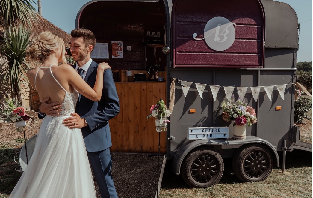 horse box style mobile bar for hire in kent